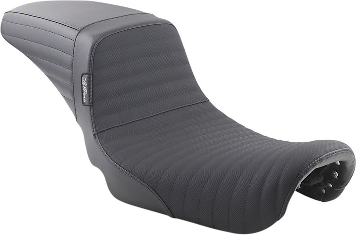 LE PERA Kickflip Daddy Long Legs Seat - Pleated w/ Gripp Tape - Black - FX '06-'17 LK-591DLPTGP