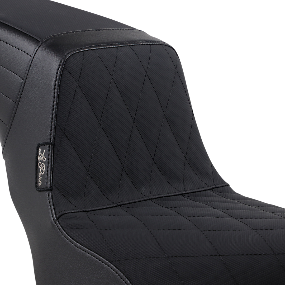 LE PERA Kickflip Seat - Diamond w/ Gripp Tape - Black - Softail '18-'23 LYR-590DMGP