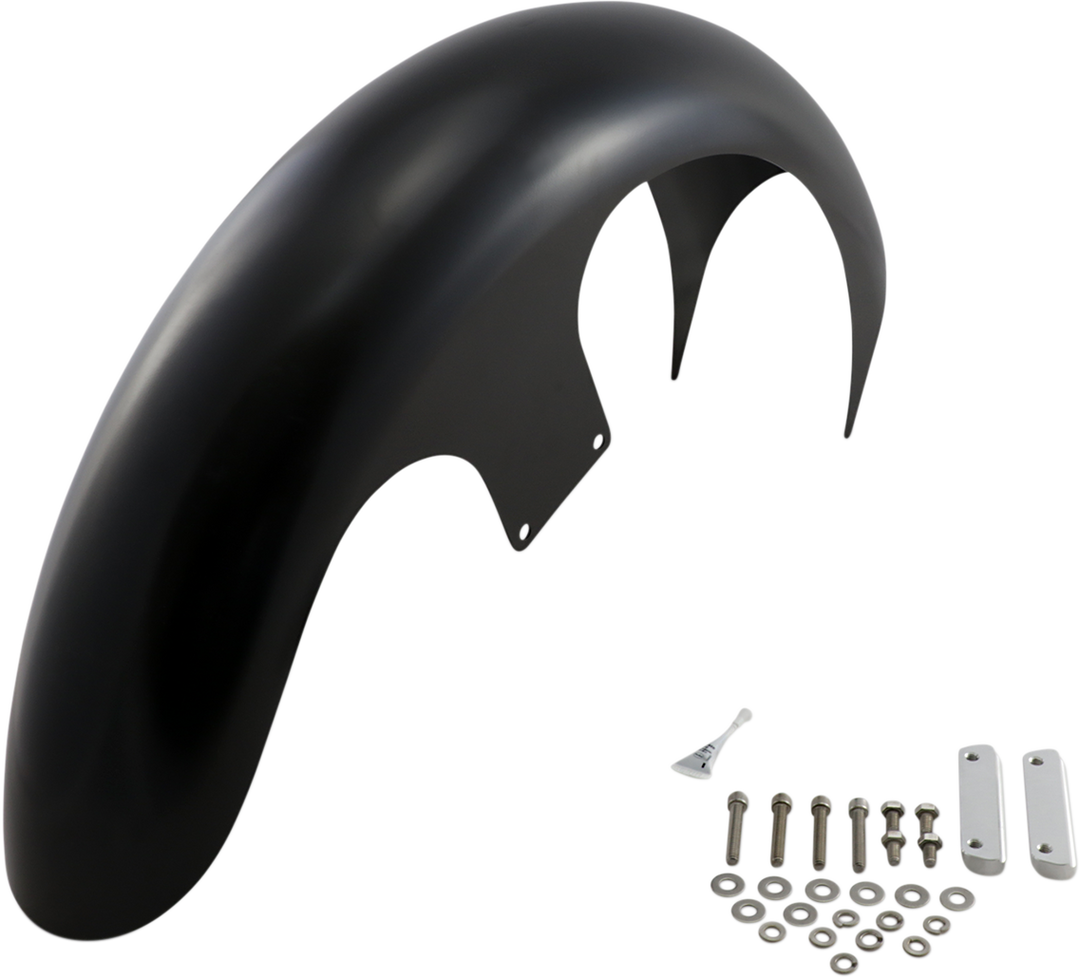 PAUL YAFFE BAGGER NATION DEI Front Fender - 26" Wheel - With Satin Adapters - Touring Models PYO:DEI26-14L-S