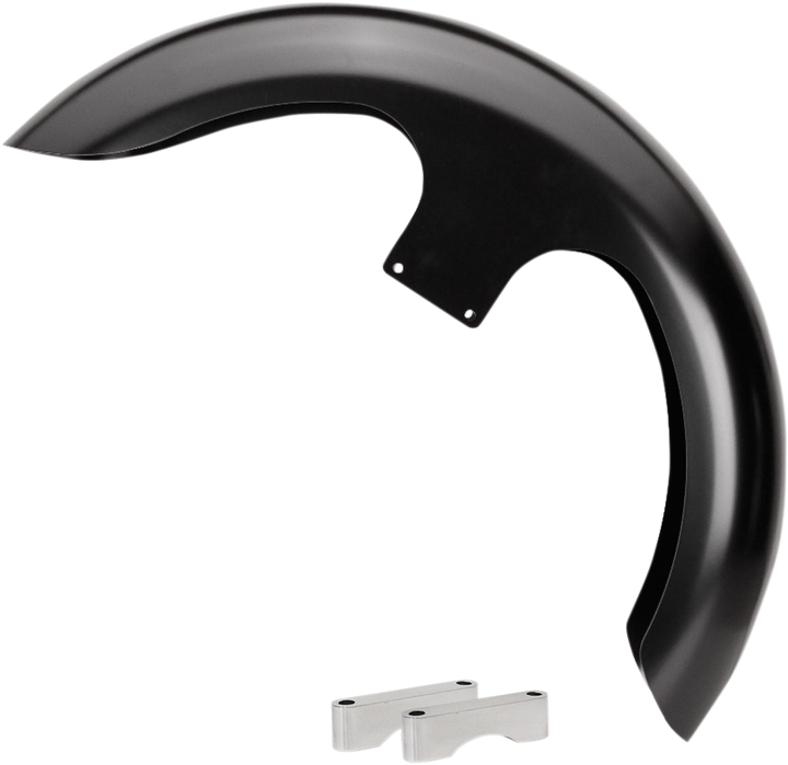 PAUL YAFFE BAGGER NATION Thicky Front Fender - 23" Wheel - With Satin Spacers - HD - Touring/Trike PYO:THICKY23-13E-S