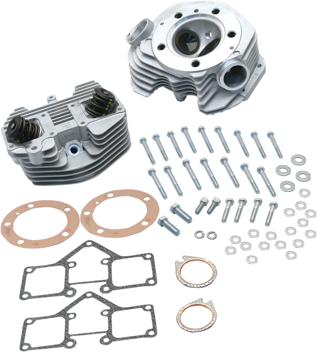 S&S CYCLE Cylinder Head Kit - Super Stock® - Single Plug - Band Style - Big Twin 90-1499