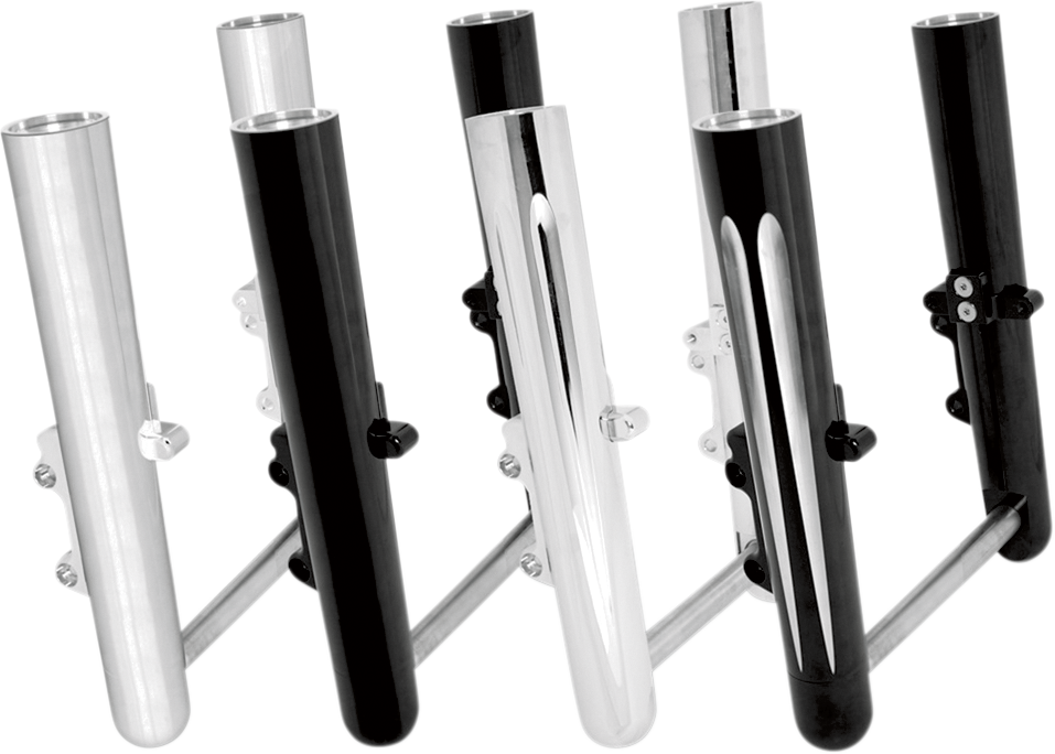 ARLEN NESS Fork Legs - Chrome - Smooth - Dual Disc - '08-'13 FLT 06-500