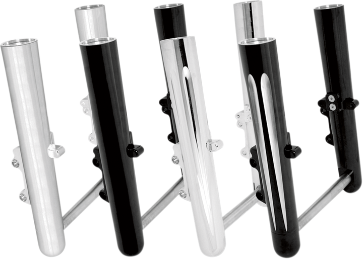 ARLEN NESS Fork Legs - Chrome - Smooth - Dual Disc - '08-'13 FLT 06-500