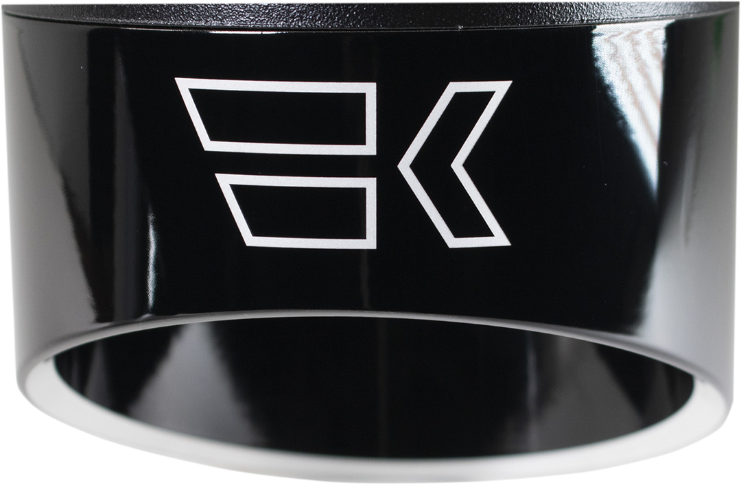 KHROME WERKS Replacement End Cap - Edge - 4-1/2" - Black 200714P
