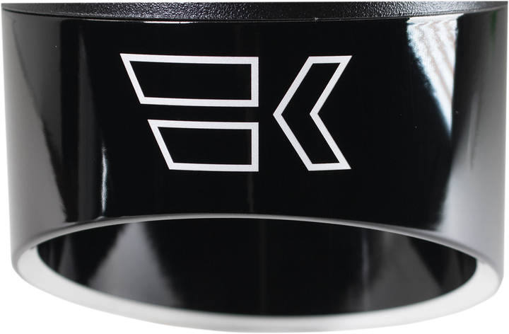 KHROME WERKS Replacement End Cap - Edge - 4-1/2" - Black 200714P
