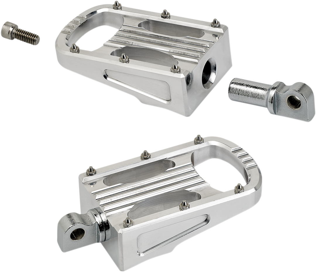 BILTWELL Punisher Foot Pegs - Polished - XL 7006-303-01