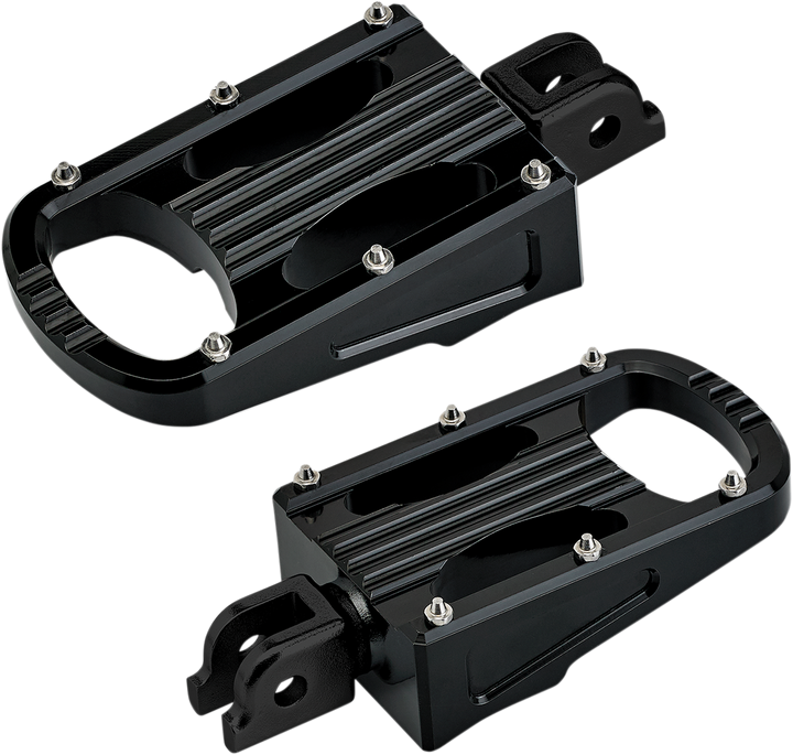 BILTWELL Punisher Foot Pegs - Black - Softail 7006-203-03