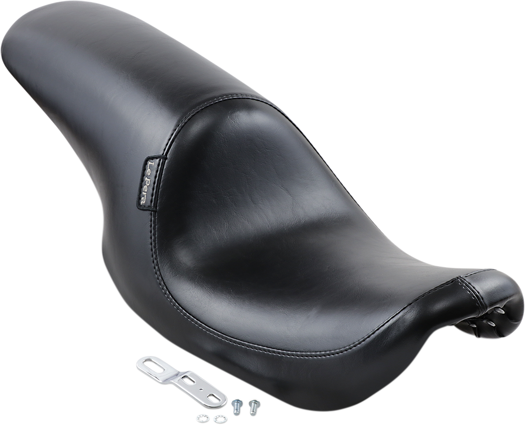 LE PERA Silhouette Up-Front Seat - Full-Length - Smooth - Black - FXD '96-'03 LNU-861