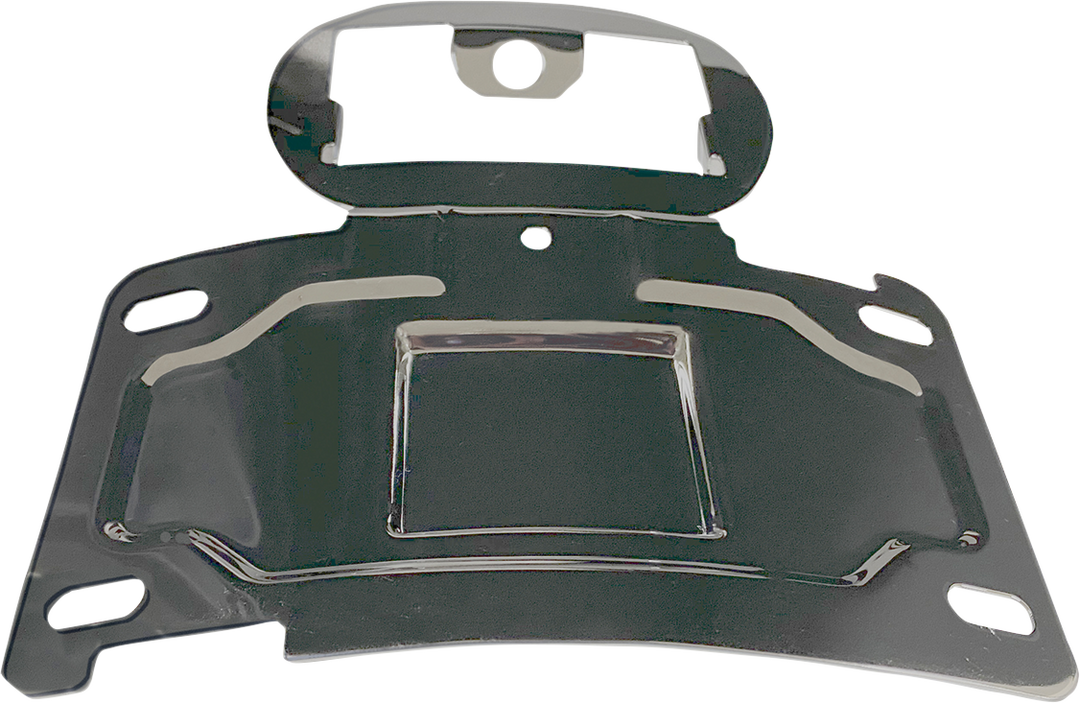 CUSTOM DYNAMICS License Plate Mount/Relocation - Chrome CD-TLLP-KIT-C