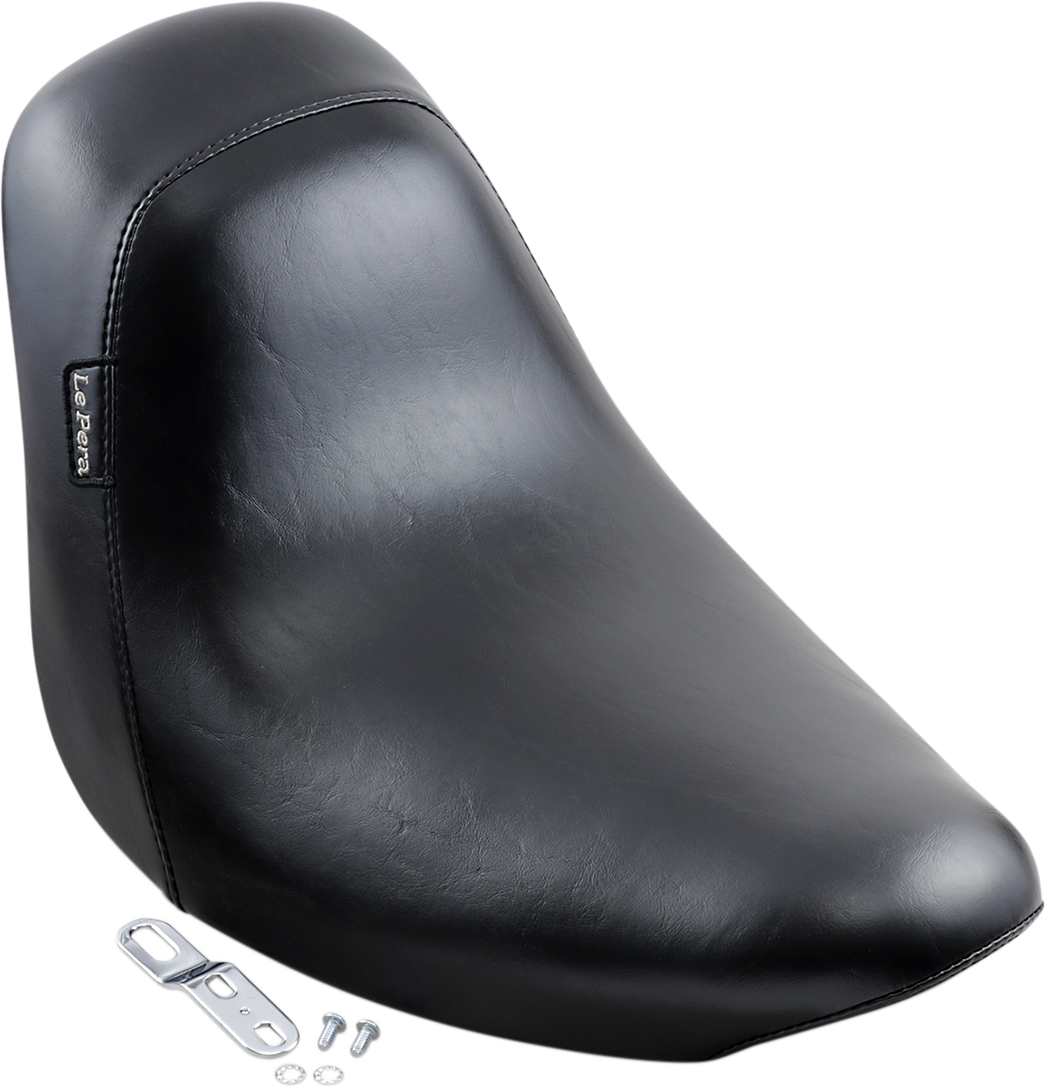 LE PERA Bare Bones Solo Seat - Smooth - Black - FL/FX '06-'17 LK-007