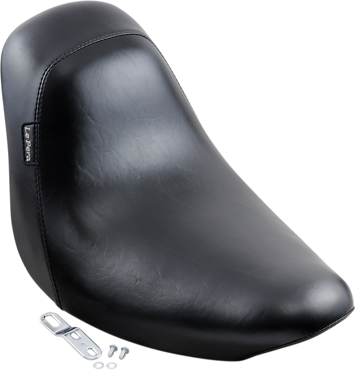 LE PERA Bare Bones Solo Seat - Smooth - Black - FL/FX '06-'17 LK-007