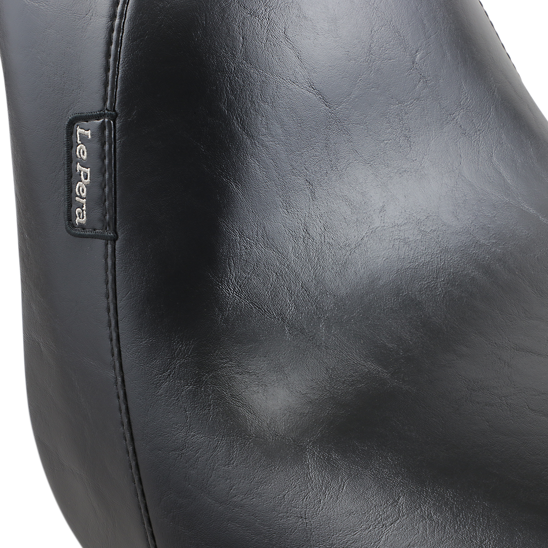 LE PERA Bare Bones Solo Seat - Smooth - Black - FXST '06-'17 LGK-007