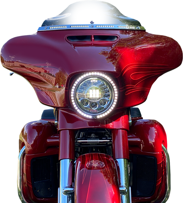CUSTOM DYNAMICS Trim Ring - Sequential Turn Signal - Chrome PB-7TR-SEQ-1C