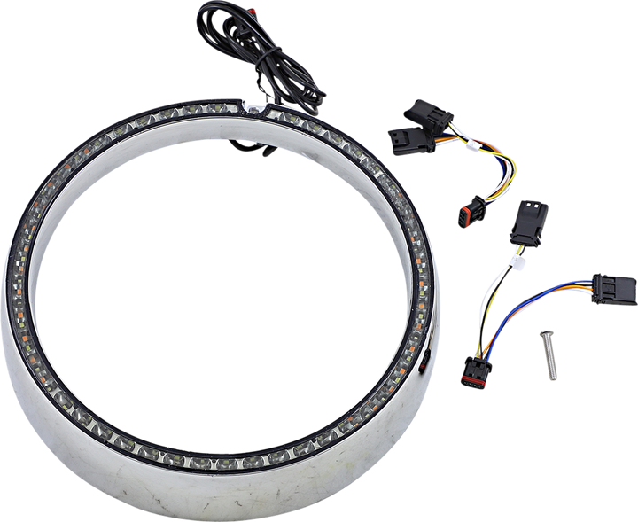 CUSTOM DYNAMICS Trim Ring - Sequential Turn Signal - Chrome PB-7TR-SEQ-1C