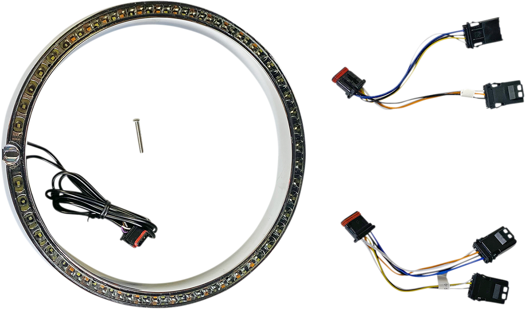 CUSTOM DYNAMICS Trim Ring - Standard Turn Signal - Chrome PB-7TR-AW-1C