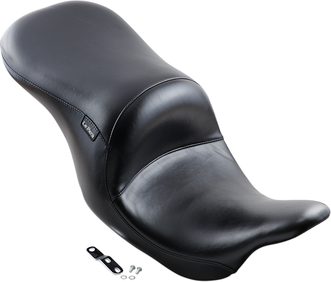 LE PERA Maverick Up-Front Seat - Without Backrest - Smooth - Black - FL '08-'25 LKU-957S