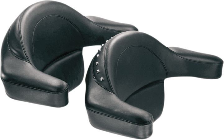 MUSTANG Passenger Pad - with Armrest - Smooth - FLT/FLHT '80-'13 75324