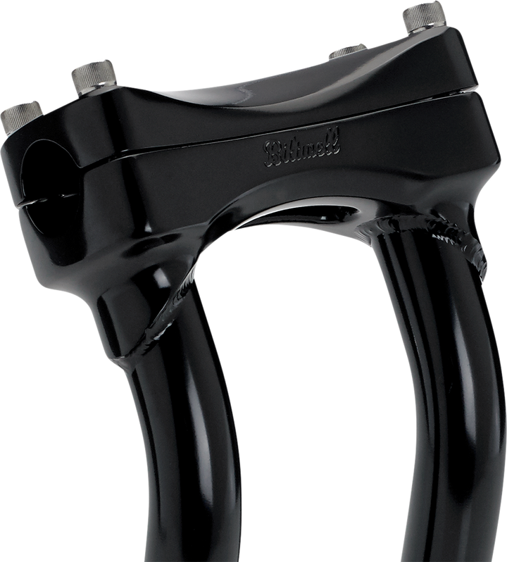 BILTWELL Murdock O/S Risers - Pullback - 10" - Black 6414-201-10