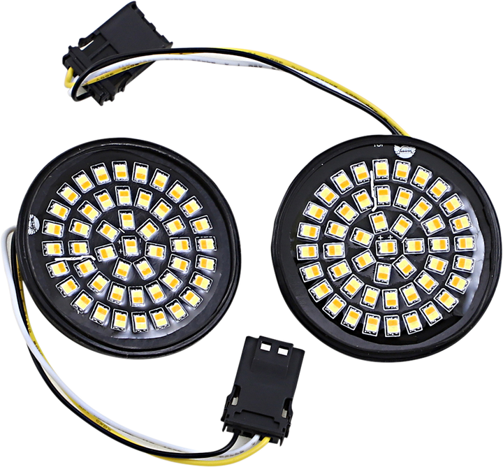 CUSTOM DYNAMICS LED Turn Signal Insert - Amber/White - CVO GEN-4-AW-JAE