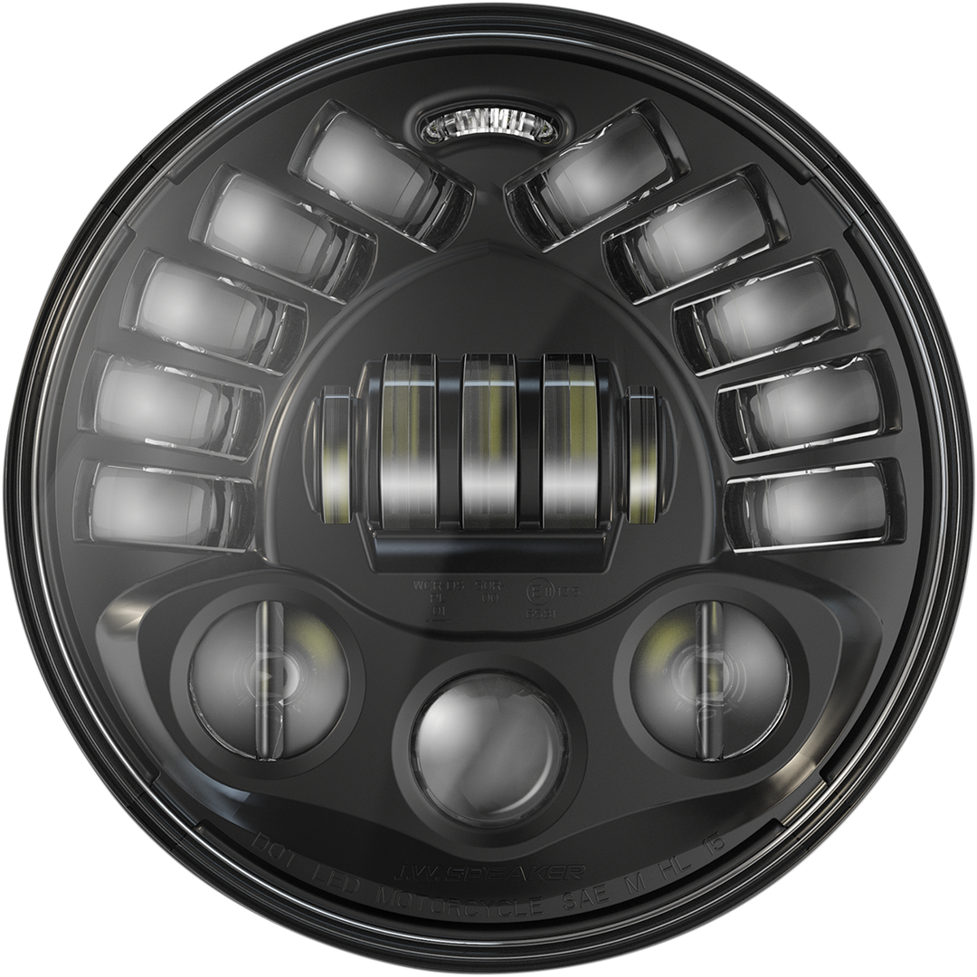 CUSTOM DYNAMICS Adaptive Headlight - 7" - Pedestal Mount - Black PB-7PA-B