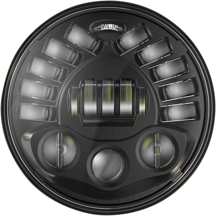 CUSTOM DYNAMICS Adaptive Headlight - 7" - Pedestal Mount - Black PB-7PA-B