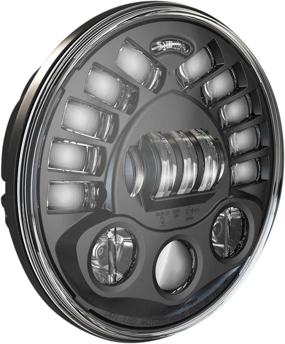 CUSTOM DYNAMICS Adaptive Headlight - 7" - Pedestal Mount - Black PB-7PA-B