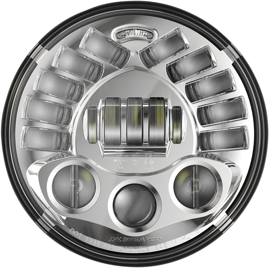 CUSTOM DYNAMICS Adaptive Headlight - 7" - Pedestal Mount - Chrome PB-7PA-C