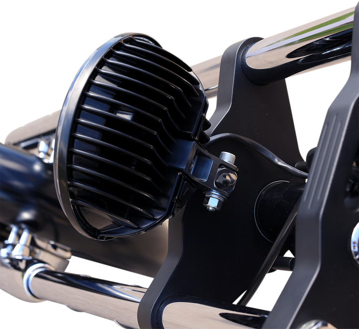 CUSTOM DYNAMICS Adaptive Headlight - 7" - Pedestal Mount - Chrome PB-7PA-C
