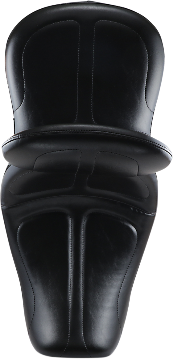 LE PERA Maverick Seat - with Backrest - Stitched - Black - FLD/FXD '06-'17 LK-970BR