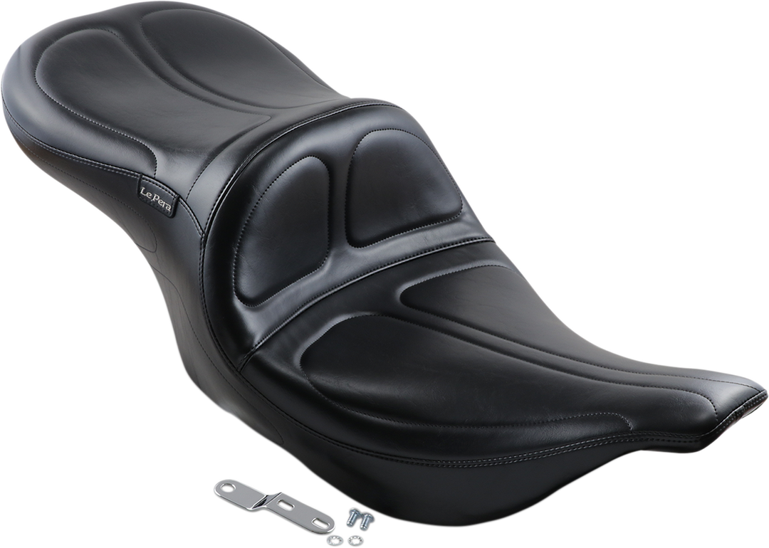 LE PERA Maverick Seat - without Backrest - Stitched - Black - FLH/FLT '02-'07 LH-957