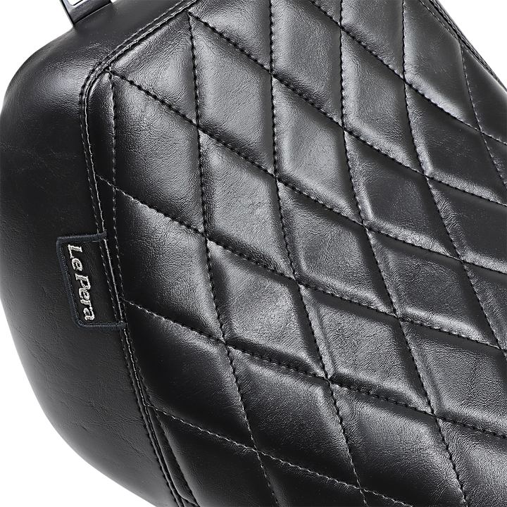 LE PERA Bare Bones Solo Seat - Diamond Stitch - Black - FLFB/S '18-'23 LYO-007DM