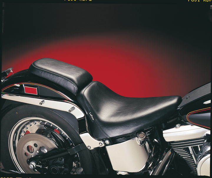 LE PERA Bare Bones Solo Seat - Smooth - Black - Softail '00-'07 LGX-007