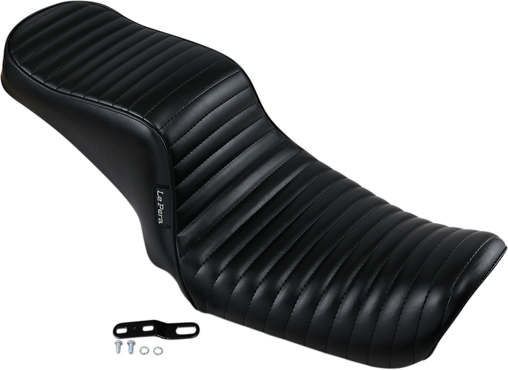 LE PERA Cherokee Seat - Pleated - Black - FL/FX '06-'17 LK-021PT
