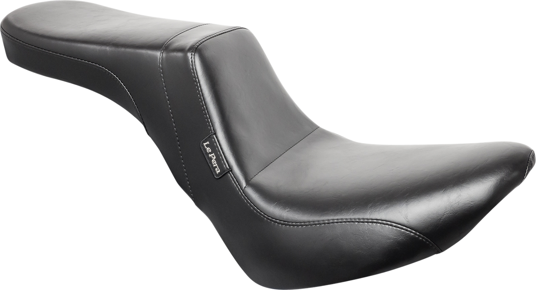LE PERA Daytona 2-Up Seat - Without Backrest - Smooth - Black - FX/FL '18-'25 LY-543S