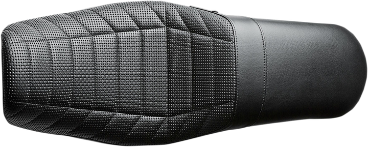 LE PERA Daytona Sport Seat - Flat Track Stitch - Black - Dyna '06-'17 LK-512TRKPT