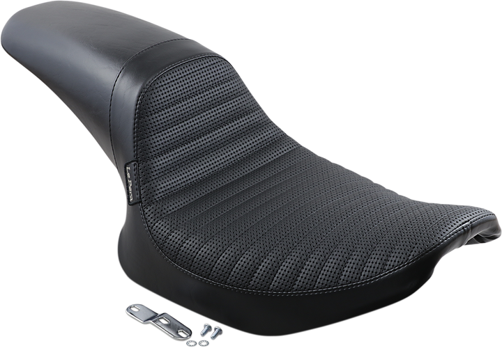 LE PERA Daytona Sport Seat - Basketweave/Pleated - Black - FXR '82-'00 L-541BWPT