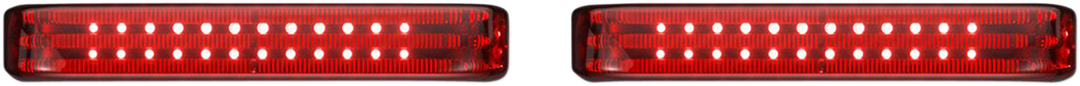 CUSTOM DYNAMICS Saddlebag LED Lights - Sequential - Black/Red PB-SBSEQ-BCM-BR