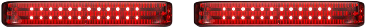 CUSTOM DYNAMICS Saddlebag LED Lights - Sequential - Black/Red PB-SBSEQ-BCM-BR