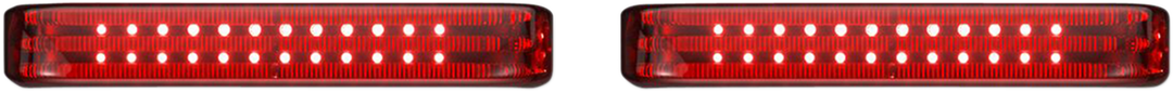 CUSTOM DYNAMICS Saddlebag LED Lights - Sequential - Chrome/Red PB-SBSEQ-BCM4CR