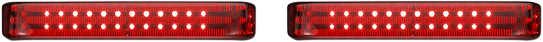 CUSTOM DYNAMICS Saddlebag LED Lights - Sequential - Chrome/Red PB-SBSEQ-HD-CR