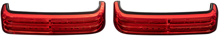CUSTOM DYNAMICS Saddlebag LED Lights - Sequential - Black/Red PB-SBSEQ-SS6-BR
