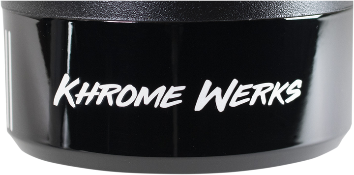 KHROME WERKS 4-1/2" Klassic Tip - Right - Black Powdercoat 200659P