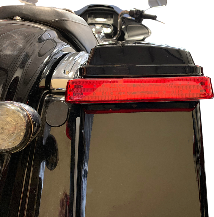 CUSTOM DYNAMICS Saddlebag LED Lights - Sequential - Chrome/Red PB-SBSEQ-SS6-CR