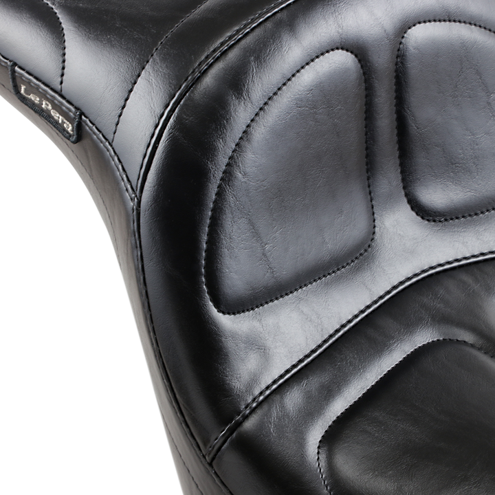 LE PERA Maverick Daddy Long Legs Seat - Black - Stitched - FL/FX '06-'17 LK-910DL
