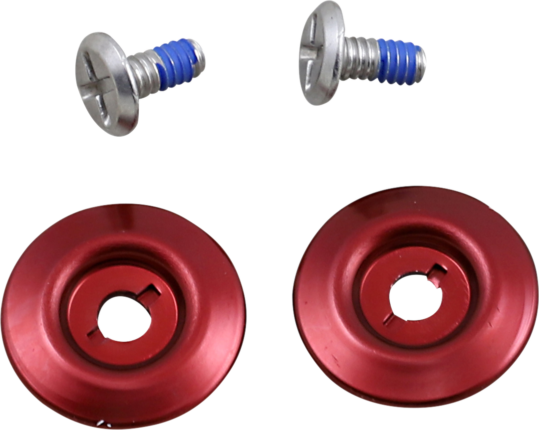 BILTWELL Gen 2 Hardware Kit - SS Screw - Red Baseplate 0034-150-70