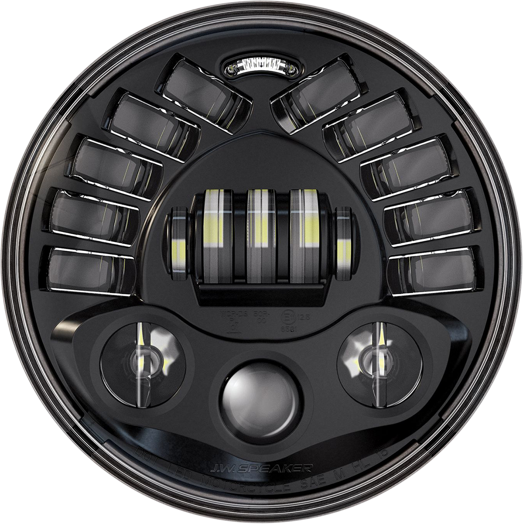 CUSTOM DYNAMICS Adaptive Headlight with Adapter - 7" - Black PB-7A-14-B