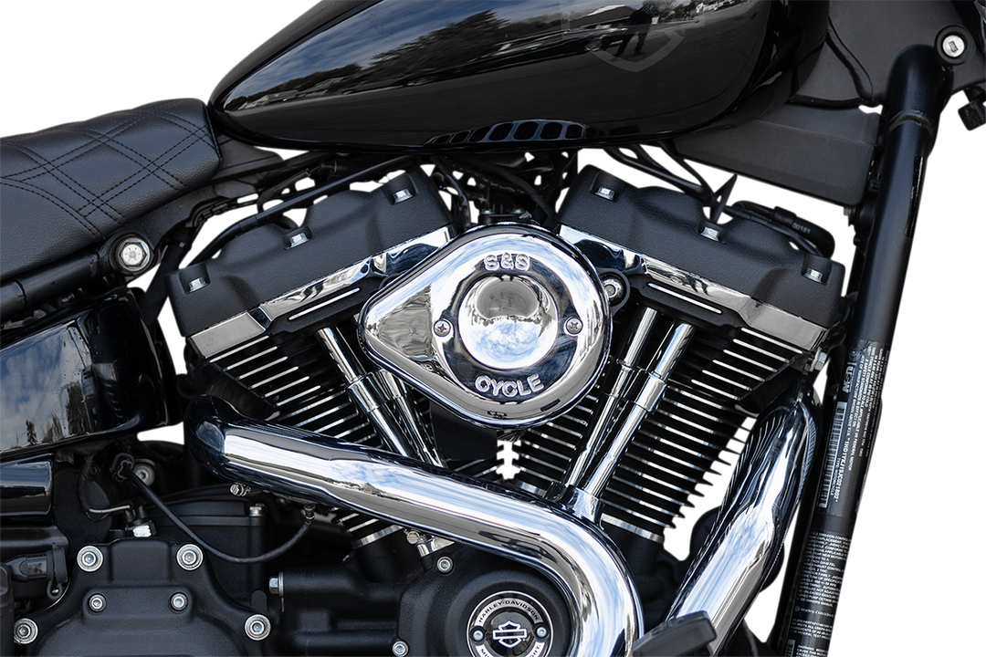 S&S CYCLE Mini Teardrop Stealth Air Cleaner Kit - Chrome 170-0435C