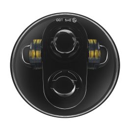 5 3/4" LED Blackout Headlight for Harley® Sportster, Dyna, Softail & Indian Motorcycles®