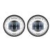 Chrome 4.5" LED Auxiliary Passing Lamps for Harley® & Indian®