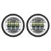 Chrome 4.5" LED HALOMAKER® Auxiliary Passing Lamps for Harley® & Indian®